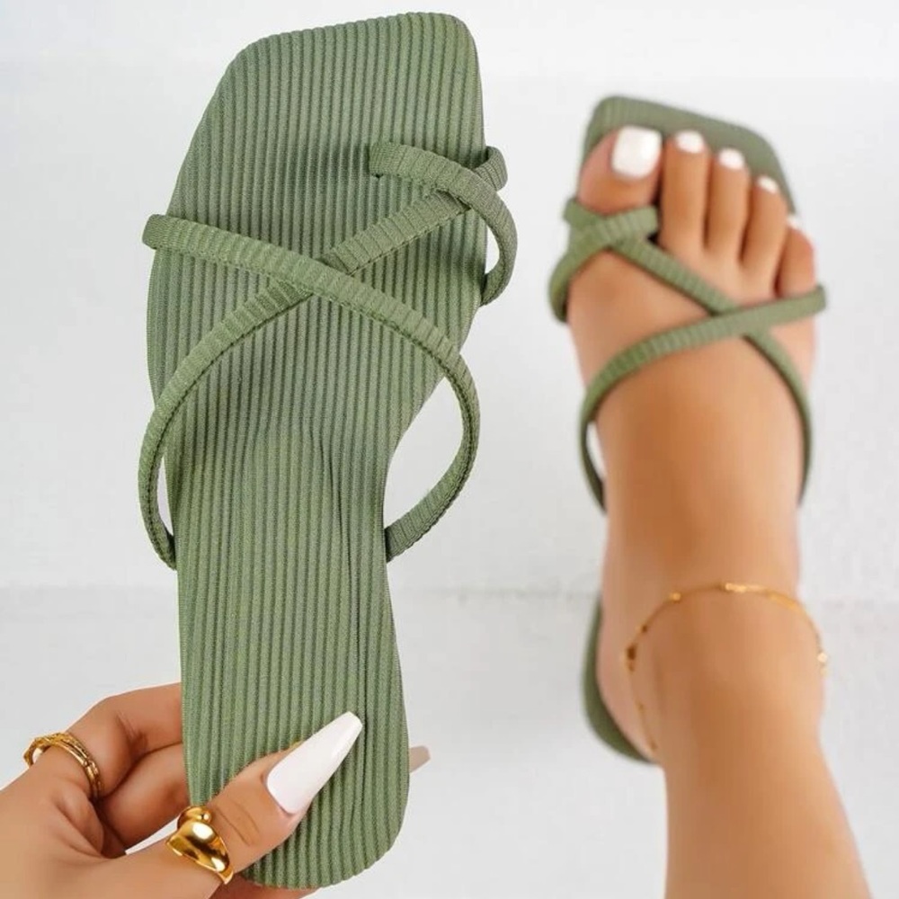 SHEIN “Criss Cross Flat Sandals”